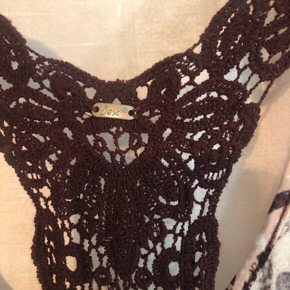 NWT DEX Women's Tank  Top Aztec Wine/Salmon Ladies Lg - Picture 10 of 16